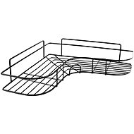 Aga Bathroom corner shelf, black - Bathroom Shelf