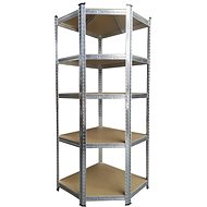 AGA Corner metal shelf 180 × 70 × 40 cm 5 shelves - Shelving Unit