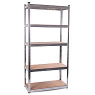 Aga Kovový regál 180 × 90 × 40 cm, 5 polic, nosnost police 175 kg - Shelving Unit