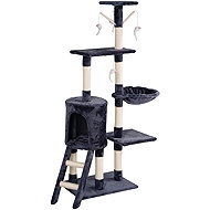 Aga Cat scratching post 47 × 35 × 136 cm, dark grey - Cat Scratcher