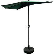 Aga Classic half-circle parasol 270 cm Dark green - Sun Umbrella