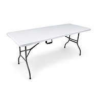 Aga Garden folding table 180 × 74 × 74 cm, white - Garden Table