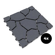 Aga terrace tiles 28.2×28.2cm 4 pcs - WPC Tiles
