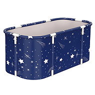 Aga Folding portable bathtub 120 × 60 × 50 cm dark blue - Bath