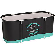 Aga Folding portable bathtub 120 × 60 × 50 cm black - Bath