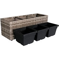 Aga Raised bed, rattan 81 × 27 × 27 cm - Raised Garden Bed