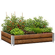 Aga Vyvýšený záhon 120 × 80 × 40 cm Dřevo - Raised Garden Bed