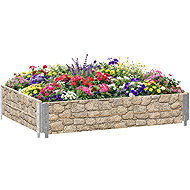 Aga Vyvýšený záhon 120 × 80 × 40 cm Kámen - Raised Garden Bed