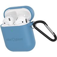AlzaGuard Premium Silicon Case for AirPods 1st and 2nd Generation, Blue - Headphone Case