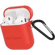 AlzaGuard Premium Silicon Case for AirPods 1st and 2nd Gen Red - Headphone Case