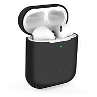 AlzaGuard Skinny Silicone Case Airpods 1. és 2. generáció fekete - Fülhallgató tok