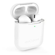 AlzaGuard Skinny Silicone Case for Airpods 1st and 2nd generation, White - Headphone Case