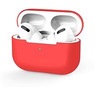 AlzaGuard Skinny Silicone Case az Airpods Pro számára, piros - Fülhallgató tok