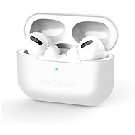 AlzaGuard Skinny Silicone Case for Airpods Pro, White - Headphone Case