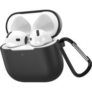 AlzaGuard Skinny Silicone Case for Airpods 4 black - Headphone Case