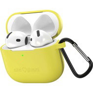 AlzaGuard Skinny Silicone Case for Airpods 4 yellow - Headphone Case