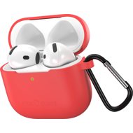 AlzaGuard Skinny Silicone Case for Airpods 4 red - Headphone Case