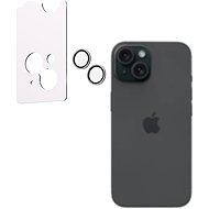 AlzaGuard Elite Lens Protector for iPhone 15 / 15 Plus clear with installation frame - Camera Glass