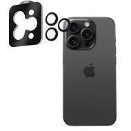 AlzaGuard Elite Lens Protector iPhone 15 Pro/15 Pro Max kamera védő fólia - fekete - Kamera védő fólia