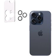 AlzaGuard Elite Lens Protector for iPhone 15 Pro / 15 Pro Max clear with installation frame - Camera Glass