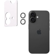 AlzaGuard Elite Lens Protector for iPhone 16 / 16 Plus clear with installation frame - Camera Glass