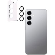 AlzaGuard Elite Lens Protector for Samsung Galaxy S25 5G black with installation frame - Camera Glass
