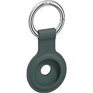 AlzaGuard Silicone Keychain for Airtag green - AirTag Key Ring
