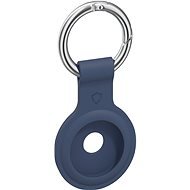 AlzaGuard Silicone Keychain für Airtag blau - AirTag Schlüsselanhänger