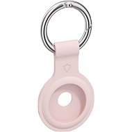 AlzaGuard Silicone Keychain for Airtag pink - AirTag Key Ring
