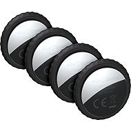 AlzaGuard Premium Hero Tag with FindMy black - 4pcs in pack - Bluetooth Chip Tracker