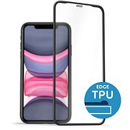 AlzaGuard 2.5D Glass with TPU Frame for iPhone 11 / XR black - Glass Screen Protector