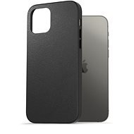 AlzaGuard Genuine Leather Case iPhone 12 / 12 Pro készülékhez, fekete - Telefon tok