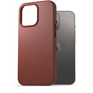 AlzaGuard Genuine Leather Case iPhone 13 Pro barna tok - Telefon tok