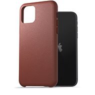 AlzaGuard Genuine Leather Case na iPhone 11 hnedý - Kryt na mobil