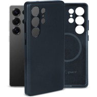 AlzaGuard Genuine Leather Case with Magsafe for Samsung Galaxy S25 Ultra Blue - Phone Cover
