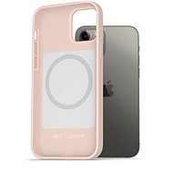 AlzaGuard Magsafe Silicone Case iPhone 12 / 12 Pro készülékhez, rózsazsín - Telefon tok