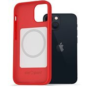 AlzaGuard iPhone 13 mini Magsafe piros szilikon tok - Telefon tok