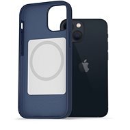 AlzaGuard Silicone Case iPhone 13 Mini Magsafe kék tok - Telefon tok