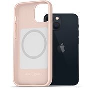 AlzaGuard Magsafe Silicone Case für das iPhone 13 Mini Rosa - Handyhülle