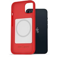AlzaGuard Magsafe Silicone Case for iPhone 13 red - Phone Cover