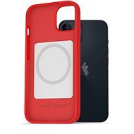 AlzaGuard iPhone 14 Magsafe piros szilikon tok - Telefon tok