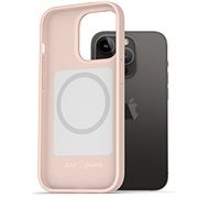 AlzaGuard iPhone 14 Pro Magsafe rózsaszín szilikon tok - Telefon tok