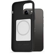AlzaGuard Silicone Case iPhone 14 Pro Max Magsafe fekete tok - Telefon tok