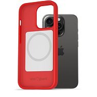 AlzaGuard Magsafe Silicone Case für das iPhone 15 Pro rot - Handyhülle
