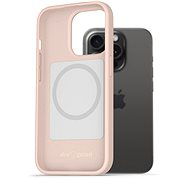 AlzaGuard Silicone iPhone 15 Pro Magsafe rózsaszín tok - Telefon tok