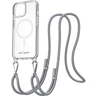 AlzaGuard Luxe Detach Lanyard Case Compatible with MagSafe for iPhone 15 grey - Phone Cover