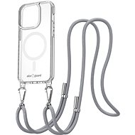 AlzaGuard Luxe Detach Lanyard Case Compatible with MagSafe for iPhone 15 Pro grey - Phone Cover