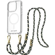 AlzaGuard Luxe Detach Lanyard Case Compatible with MagSafe for iPhone 15 Pro yellow-green - Phone Cover