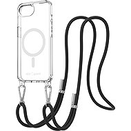 AlzaGuard Luxe Detach Lanyard Case Compatible with MagSafe for iPhone 16e / 17e black - Phone Cover