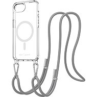 AlzaGuard Luxe Detach Lanyard Case Compatible with MagSafe for iPhone 16e / 17e grey - Phone Cover